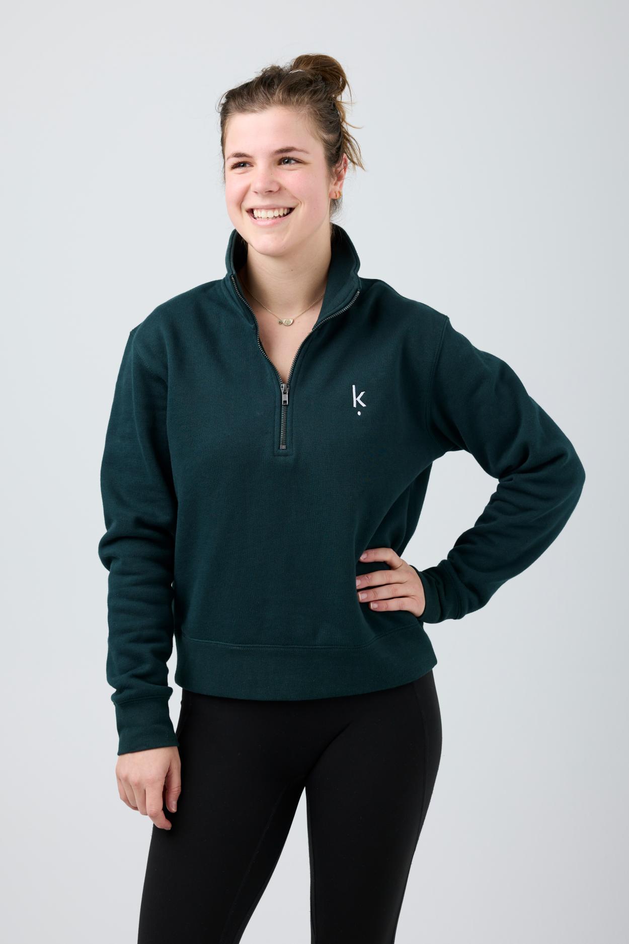 K. Half-Zip Crew